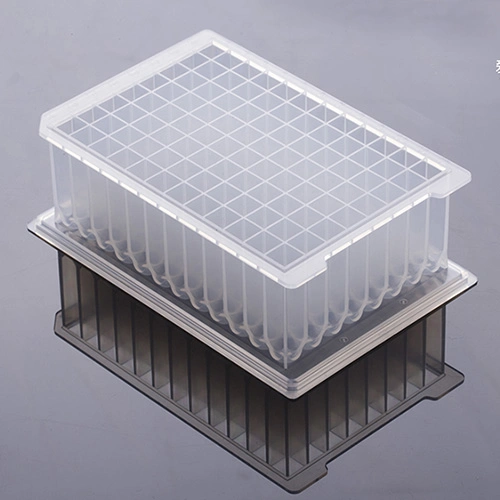 Disposable Laboratory PP Deep Well Plates 96 Wells 0.5ml 1.0ml 1.6ml 2.2ml 10ml Round and Square Wells V and U Bottom DNA Extraction Plates