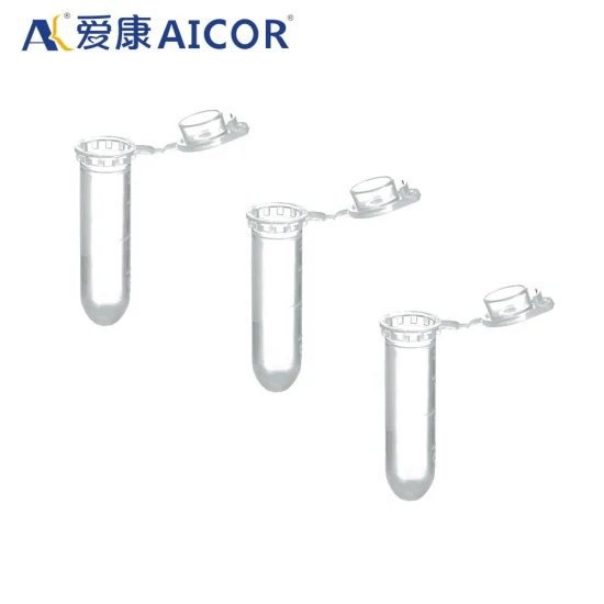 Aicor Medical Plastic PP material laboratório para uso graduado tubo de centrífuga de 1,5 ml com tampa